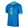 Brasil Rodrygo 10 Bortedrakt 2024 Kortermet